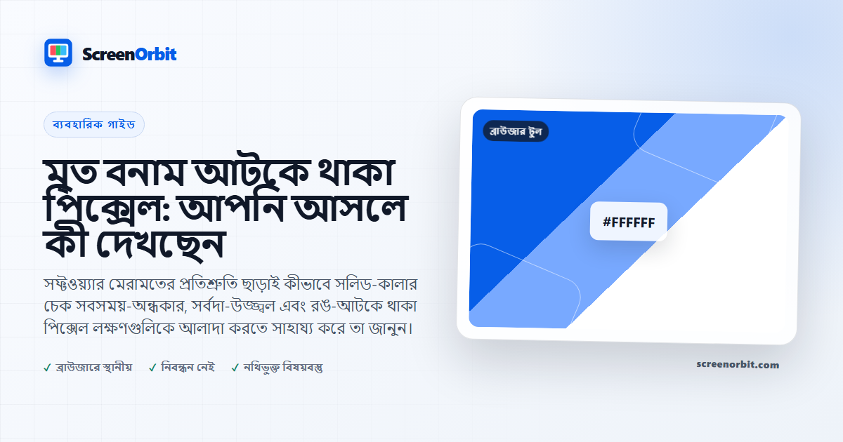 মৃত ব্যথাগুলো: তুমি আসলে যা দেখছ | ScreenOrbit