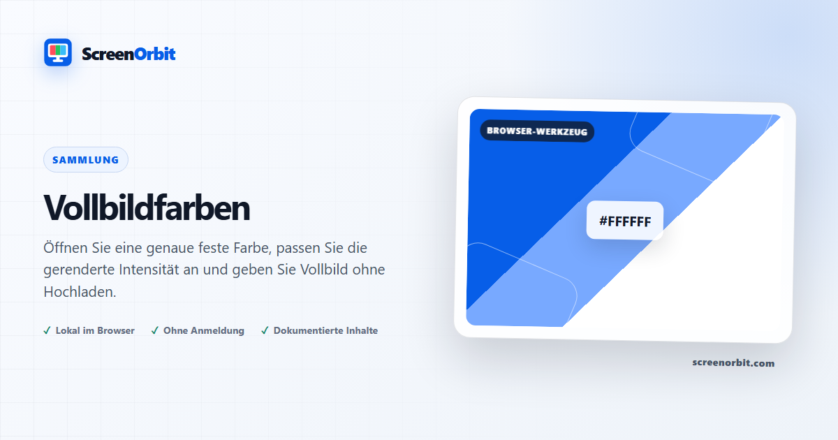 Vollbildfarben ScreenOrbit