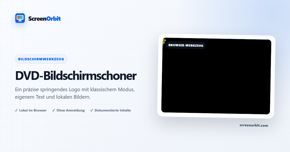 DVD Screensaver Browser-Tool von ScreenOrbit