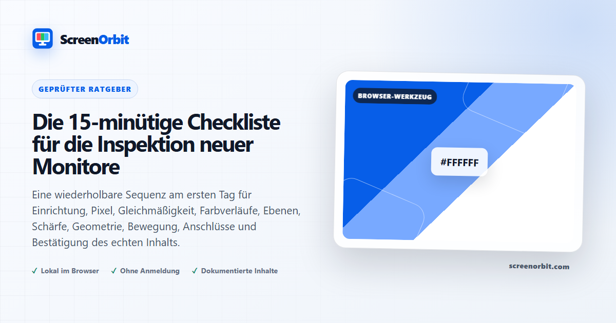 Die 15-Minuten-Neue Monitor-Kontrolle ScreenOrbit