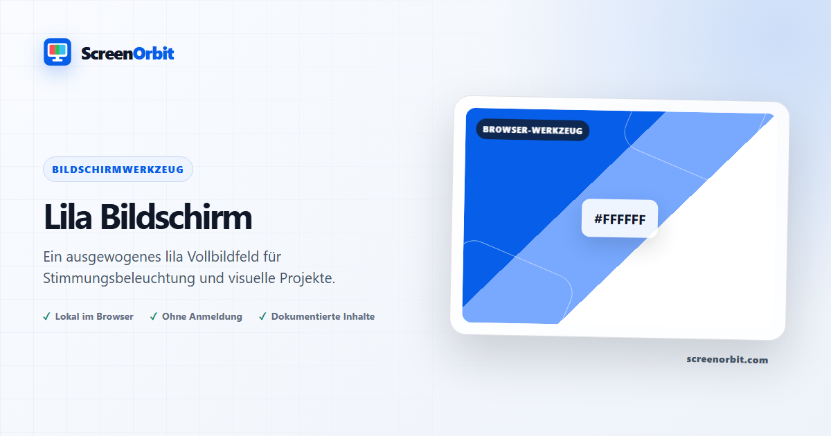 Lila Bildschirm-Browser-Tool von ScreenOrbit