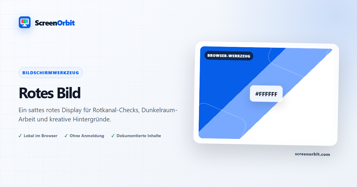 Roter Bildschirm Browser-Tool von ScreenOrbit