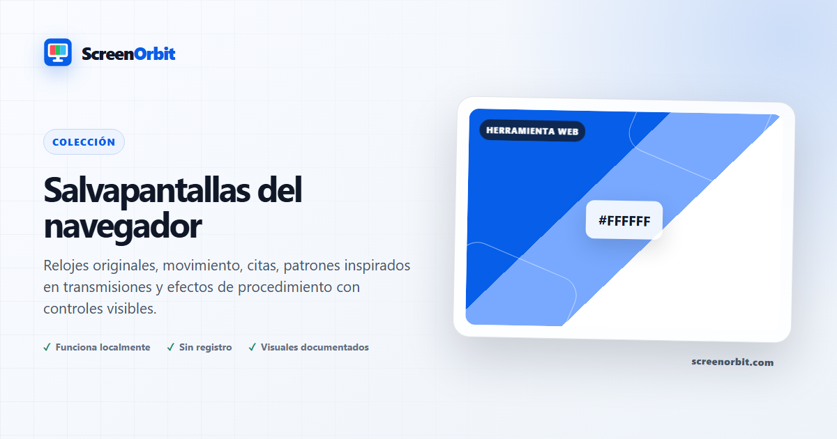 Salvapantallas para el navegador de ScreenOrbit