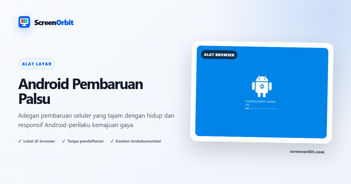 Android Alat browser Pembaruan Palsu oleh ScreenOrbit