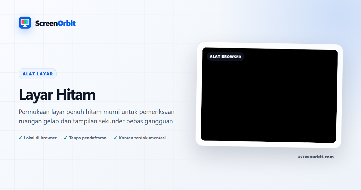 Alat browser Layar Hitam oleh ScreenOrbit