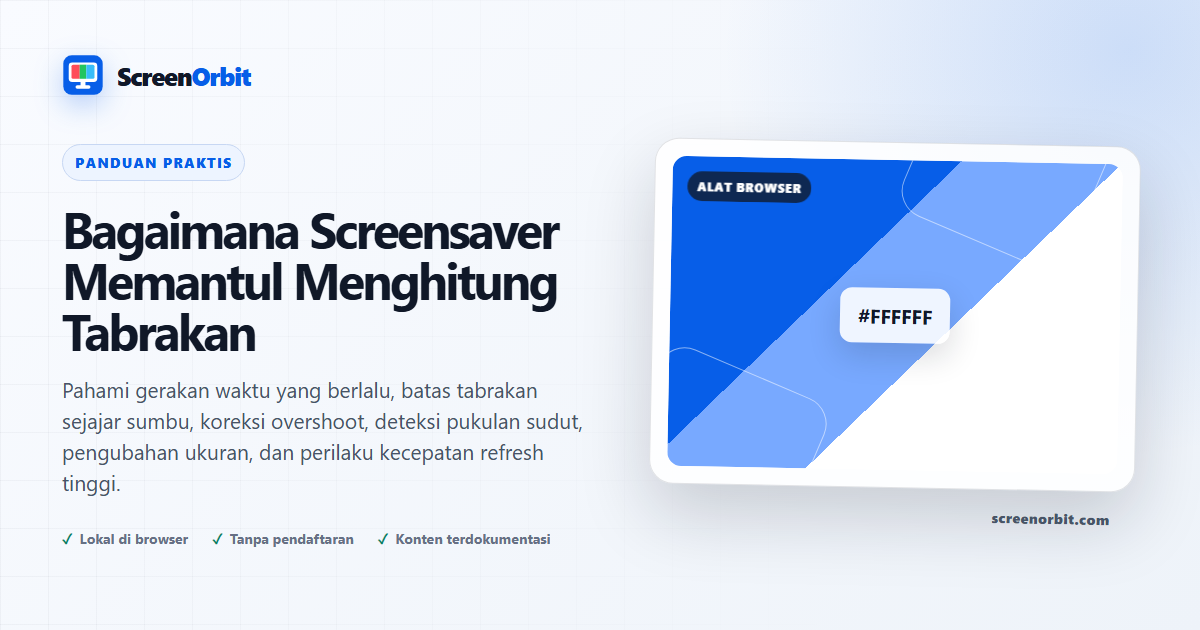 Bagaimana Screensaver Memantul Menghitung Tabrakan |  ScreenOrbit
