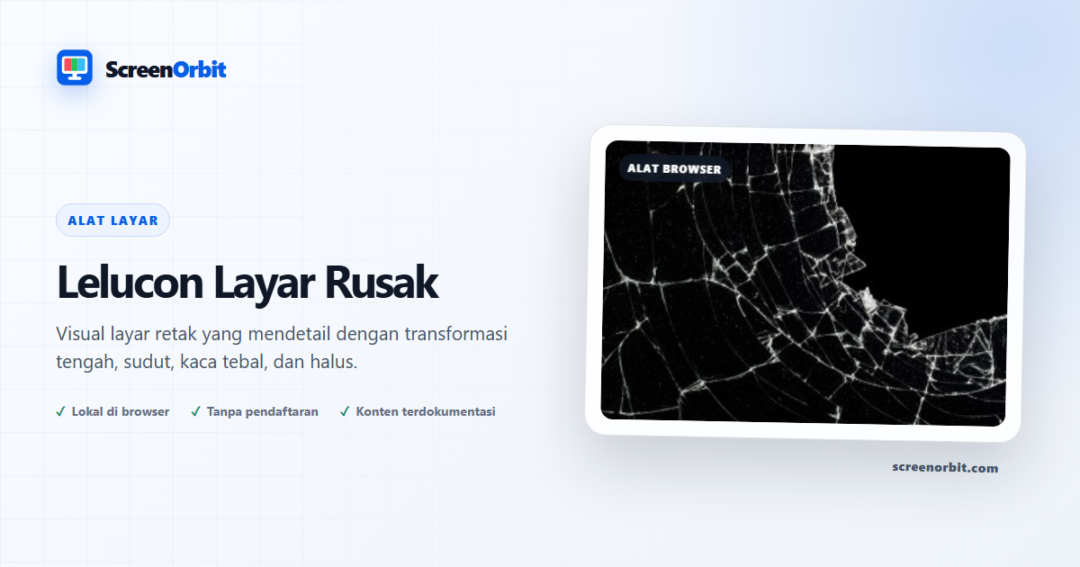 Alat browser Prank Layar Rusak oleh ScreenOrbit