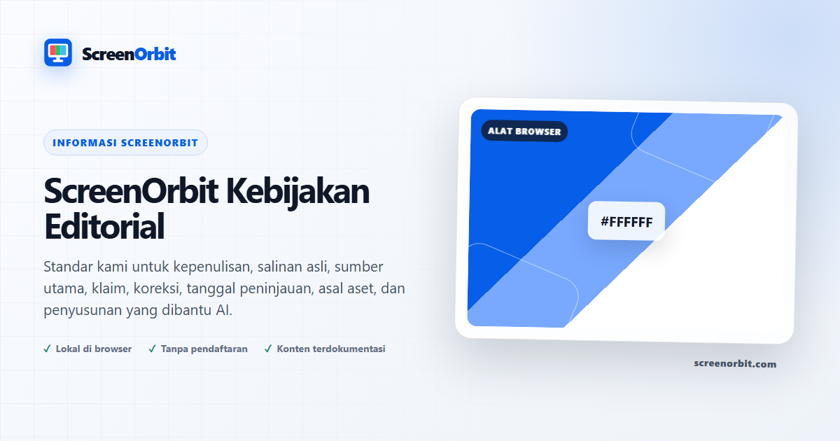 Editor meninjau dokumentasi alat browser, bukti cetak, dan menampilkan sampel warna di meja