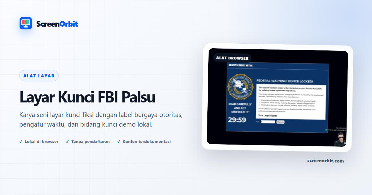 Alat browser Layar Kunci FBI palsu oleh ScreenOrbit