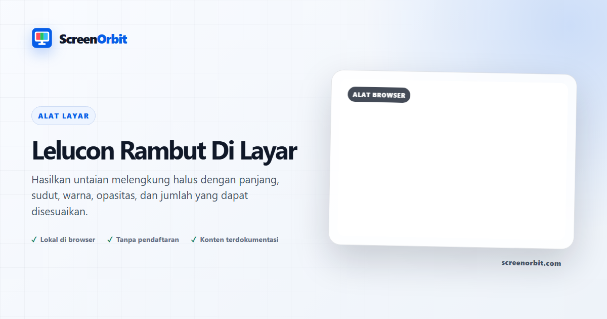Alat peramban Rambut Di Layar Prank oleh ScreenOrbit