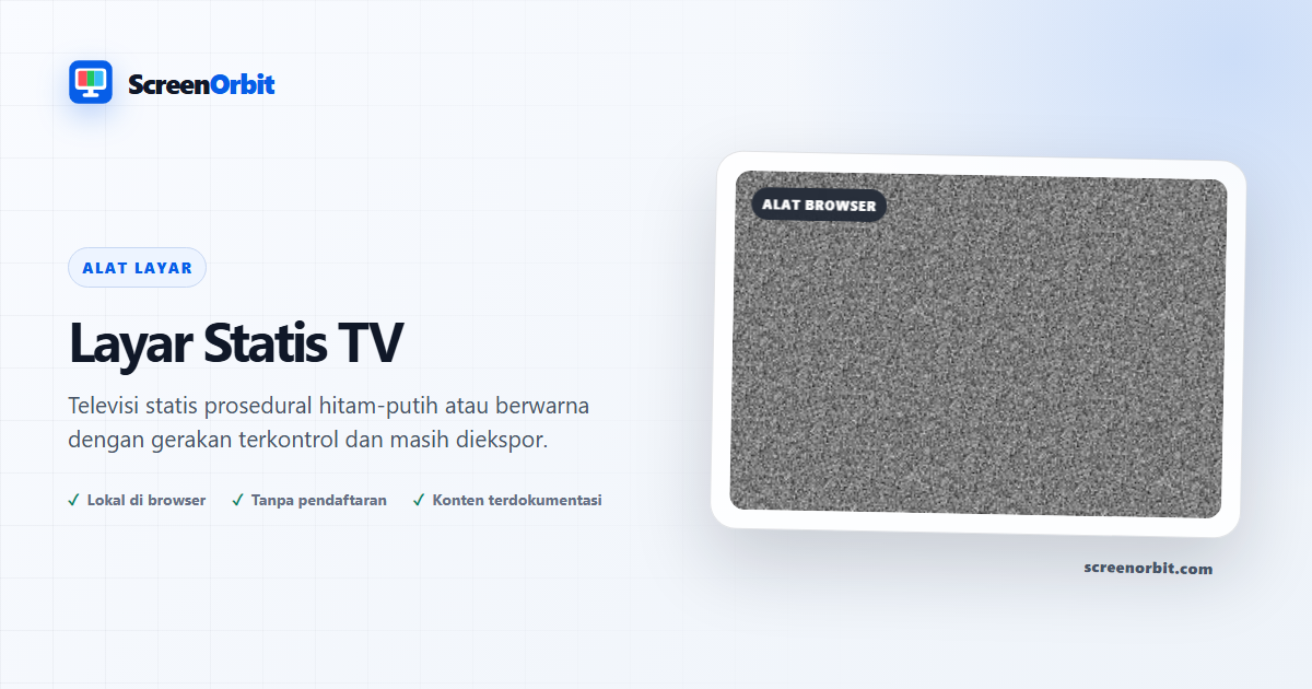 Alat browser Layar Statis TV oleh ScreenOrbit