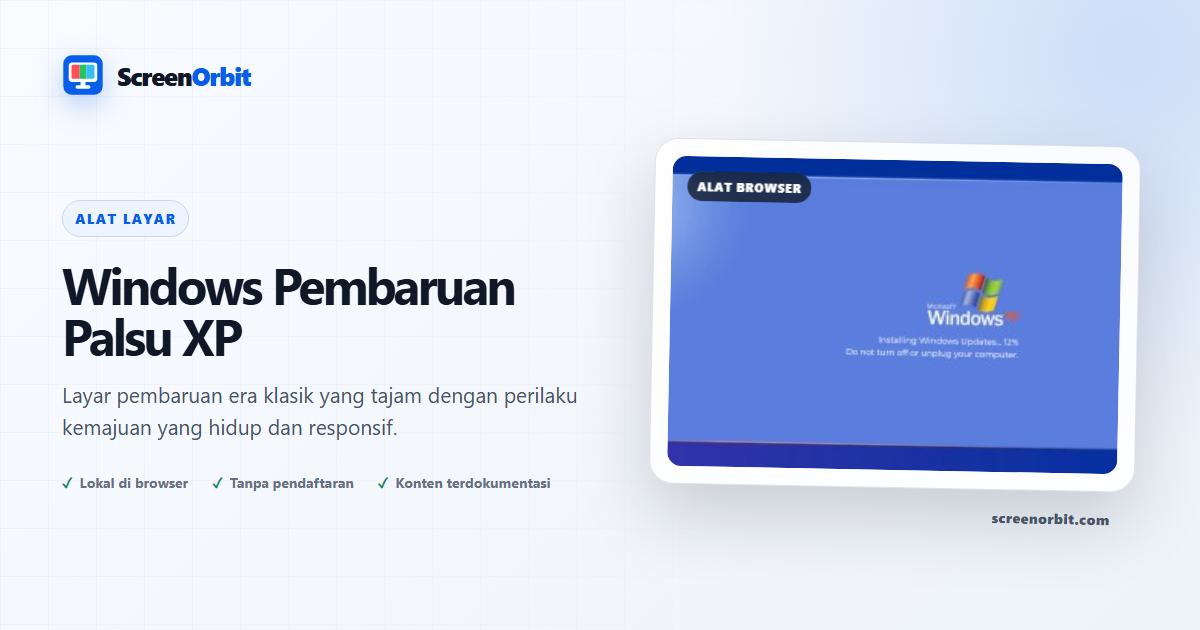 Windows Alat browser Pembaruan Palsu XP oleh ScreenOrbit
