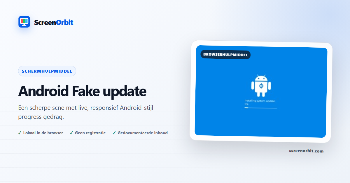 Android Fake Update browser tool door ScreenOrbit