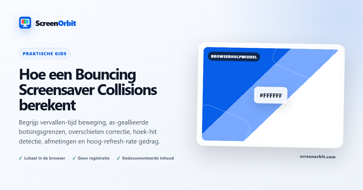 Hoe een Bouncing Screensaver Collisions berekent | ScreenOrbit