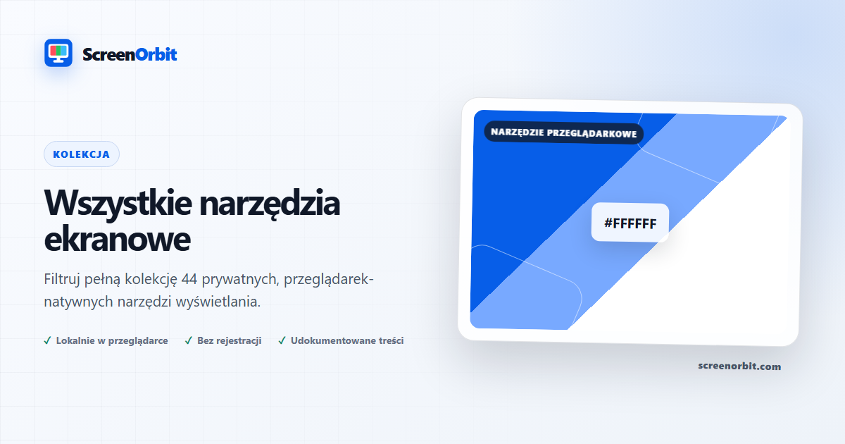Wszystkie narzędzia ekranowe |  ScreenOrbit