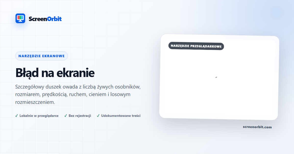 Narzędzie przeglądarki Bug On Screen Prank firmy ScreenOrbit