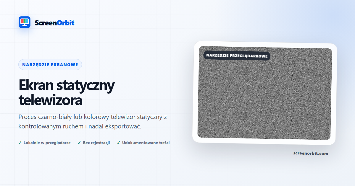 Narzędzie do przeglądarki ekranu statystyki TV ScreenOrbit