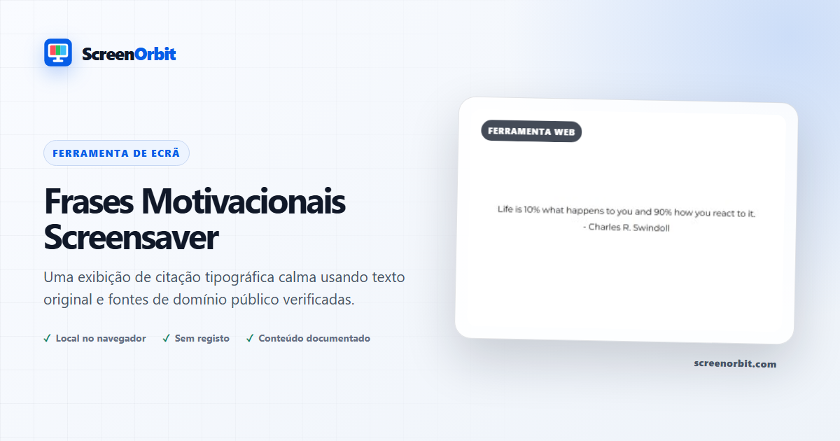 Ferramenta de navegador Screensaver por ScreenOrbit