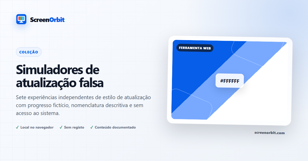 Simuladores de atualização falsos ScreenOrbit