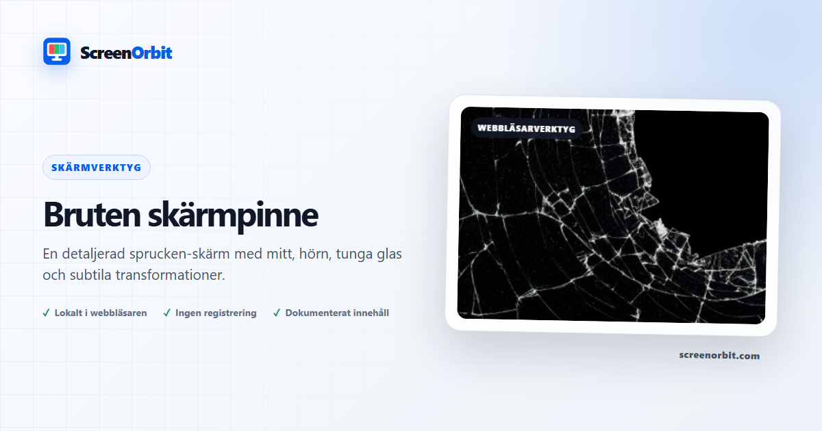 Bruten skärm Prank webbläsare verktyg genom ScreenOrbit