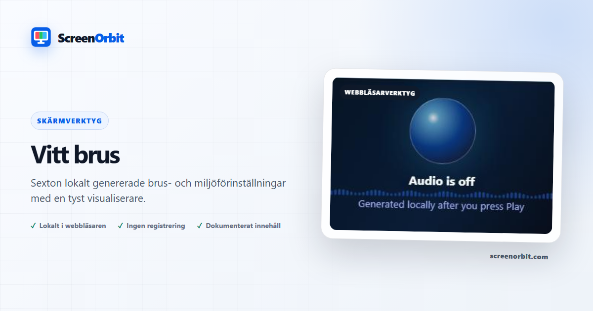 White Buller webbläsare verktyg genom ScreenOrbit