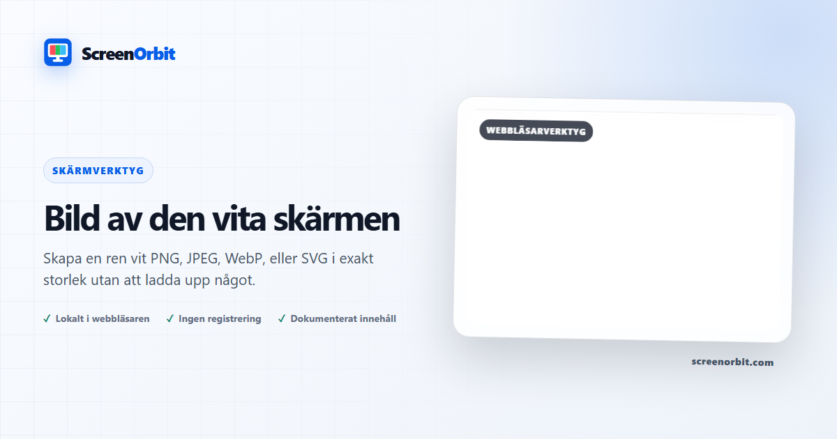 Verktyg för att bläddra i vit skärmbild genom att ScreenOrbit