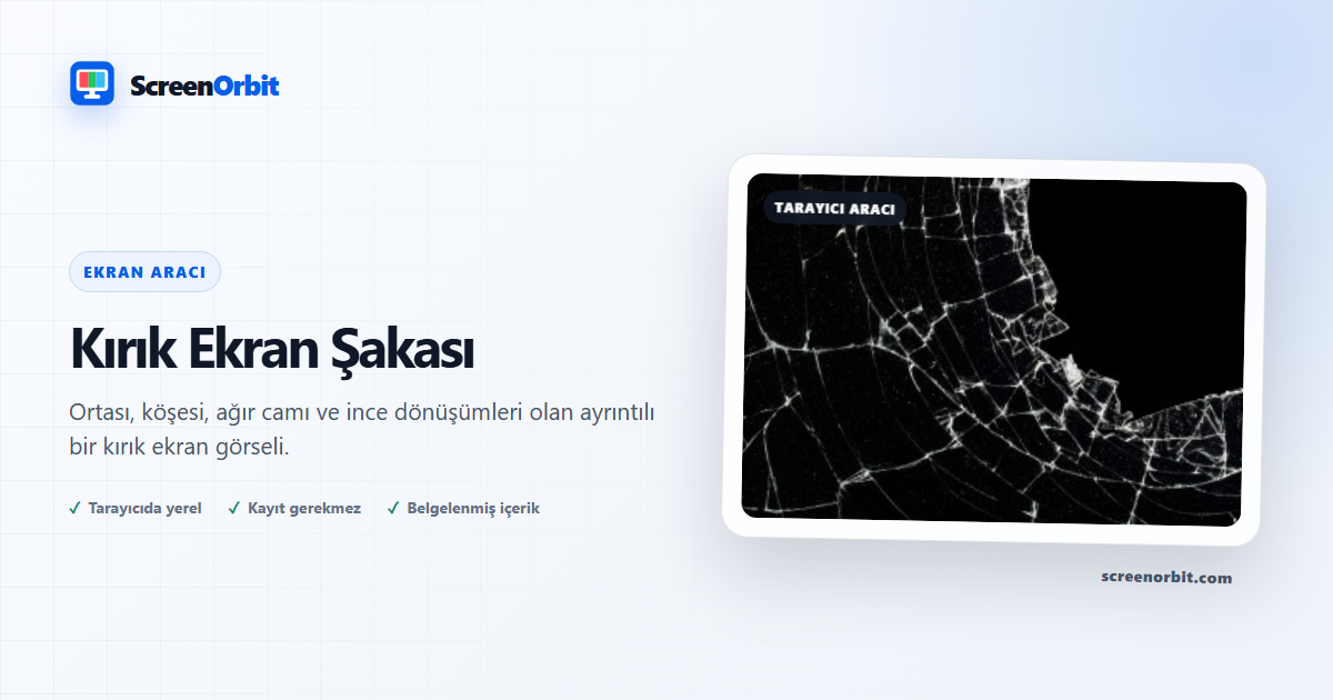 Kırık Ekran Prank tarayıcı aracı tarafından ScreenOrbit